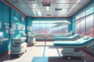 Sick room. Generative AI