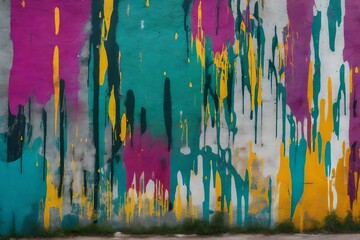 colorful graffiti on the wall 
Created using generative AI tools
