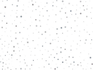 Luxury Silver Square Confetti