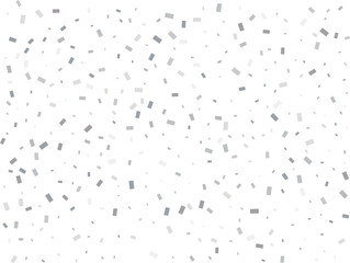 Sparkle Rectangular Silver Confetti