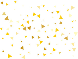 Golden Triangular Confetti