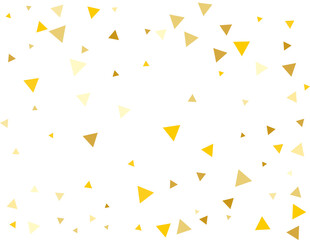Gold Triangular Confetti