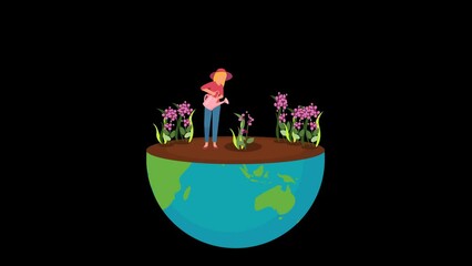 Earth Day Gardening Time Save a world
