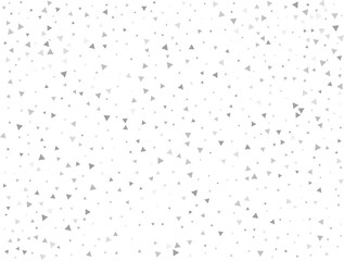Festive Silver Triangular Confetti