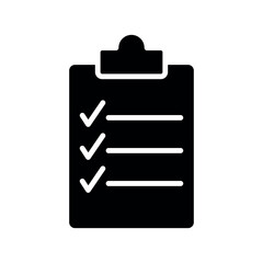 clipboard sign symbol vector glyph color icon