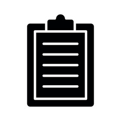 clipboard sign symbol vector glyph color icon