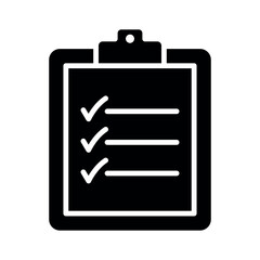clipboard sign symbol vector glyph color icon