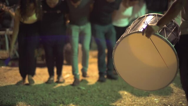 Drum At Traditional Ethnic Dance