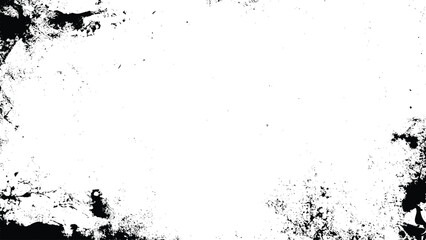 Overlay vintage grunge paper texture. Old damage Dirty grainy and scratches. Set of different distressed black grain texture. Distress overlay vector textures.