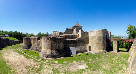 Fototapeta na wymiar Suceava medieval fortress -Romania