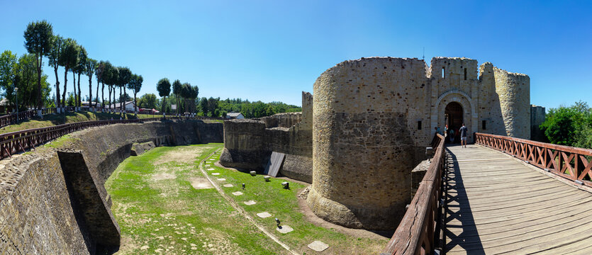 Medieval Seat Fortress of Suceava - Romania. It was built at the end of the 14th century and fortified by Stephen the Great (Stefan cel Mare)