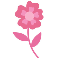 Pink flower drawing png for decoration, floral print, plants, tree, blossom, blooming, nature, garden, fashion, cute patches, brooch, shirt print, spring, summer, barbie elements, flower pattern