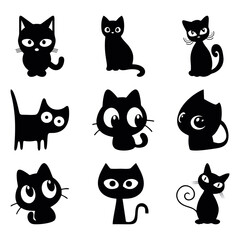 a set of cat icons