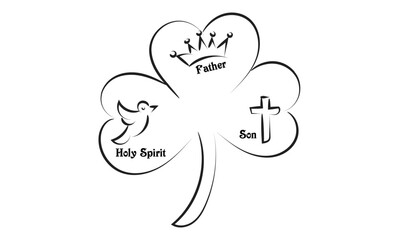 Christian Symbol design for print or use as poster, card, flyer, sticker, tattoo or T Shirt