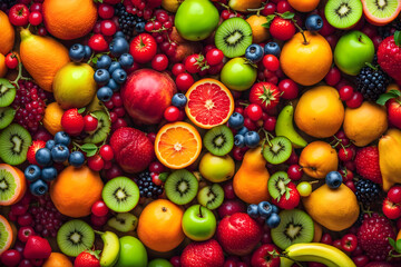 Fototapeta na wymiar Fruit Colorful Background