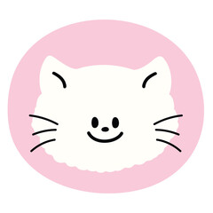 Illustration of cat png for cartoon character, comic, mascot, vet, pet, kitten animal, sticker, zoo, souvenir shop, cute patches, shirt print, plush toy, kid doll, adopt pet, happy emoji