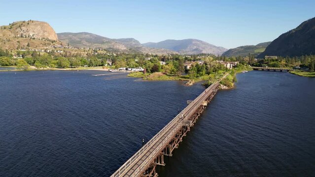 Okanagan Falls KVR Trestle Bridge Skaha Lake British Columbia
