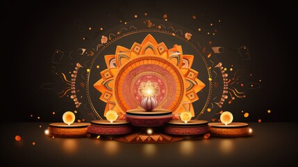 Diwali banner background 