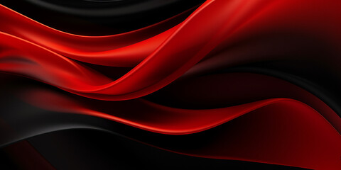 Abstract Background with 3D Wave Bright Black and pink 