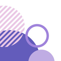 Purple Circle Geometric Corner Border
