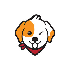 Dog logo icon vector.