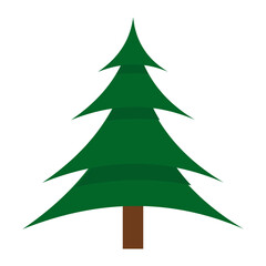 Green Pine Tree Illustration