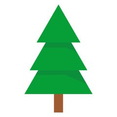 Green Pine Tree Illustration