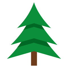 Green Pine Tree Illustration