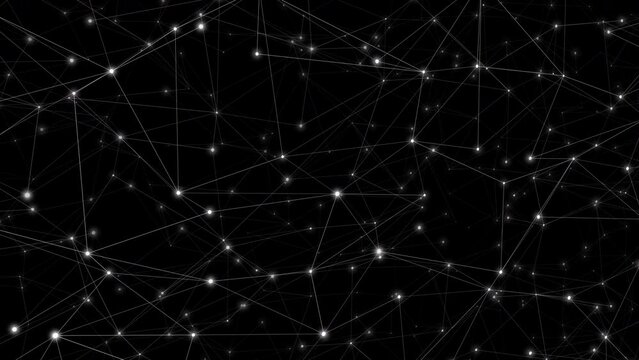 Lines as the backbone of visual design exploring connectivity and composition. Transforming geometric shapes connected lines in a digital art presentation