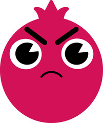 Pomegranate Face Angry