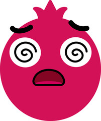 Pomegranate Face Dazed Stun