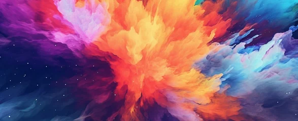 Photo sur Plexiglas Mélange de couleurs Colorful abstract background. generative ai
