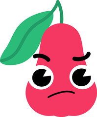 Rose Apple Face Confused Thinking