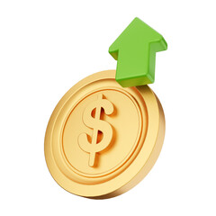 Obraz premium 3d coin money dollar yen euro