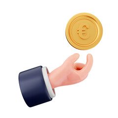 3d coin dollar euro poundsterling yen 