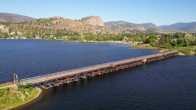 Okanagan Falls KVR Trestle Bridge Skaha Lake British Columbia