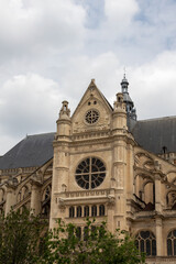 the facade of the cathedral