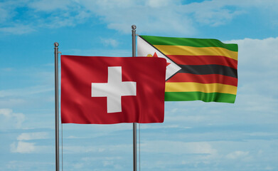 Zimbabwe and Switzerland flag