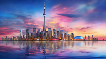 Toronto city Beautiful Panorama view