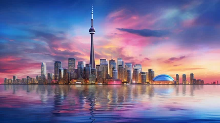 Fototapeten Toronto city Beautiful Panorama view © Cedar