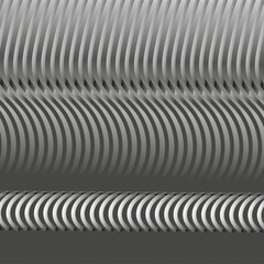 Texture with curved ribbed shapes