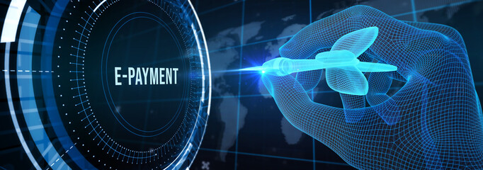 E-payment electronic concept. 3d illustration