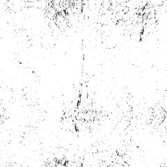 Grunge Black And White Urban Vector Texture Template. Dark Messy Dust Overlay Distress Background. Easy To Create Abstract Dotted, Scratched, Vintage Effect With Noise And Grain. Aging Design Element