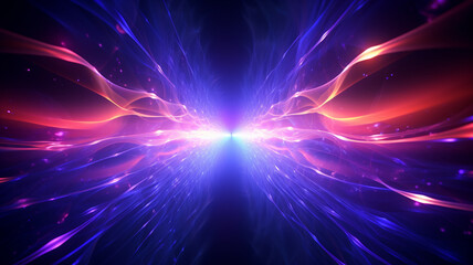 Obraz premium Arrière-plan abstrait ondes d'énergie. Concentration d'énergie, point blanc, fond noir.