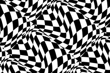 abstract checkerboard pattern Seamless motion wave background