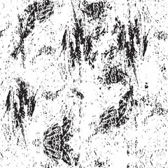 Grunge Black And White Urban Vector Texture Template. Dark Messy Dust Overlay Distress Background. Easy To Create Abstract Dotted, Scratched, Vintage Effect With Noise And Grain. Aging Design Element