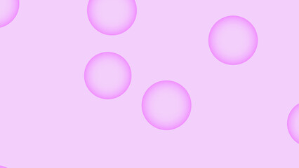 Pink Flying Bubbles Dance Across a Light Pink Backdrop, Creating an Airy and Playful Scene. Abstract illustration.