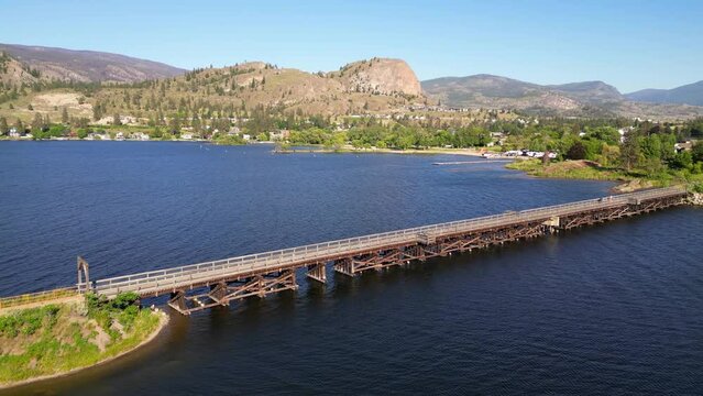 Okanagan Falls KVR Trestle Bridge Skaha Lake British Columbia
