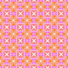 Repeating striped hand drawn border. Orange posh