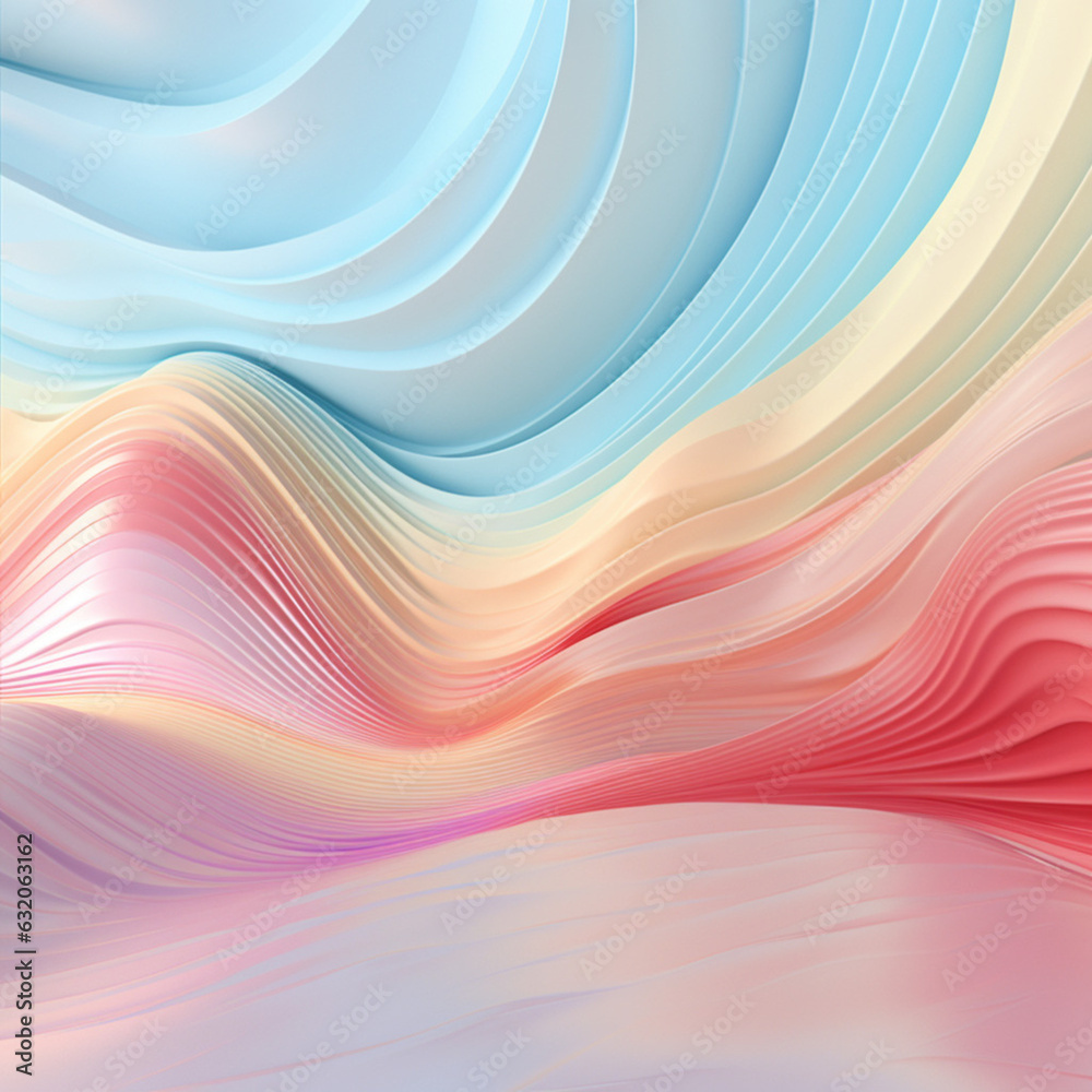 Poster background pastel gradient texture pattern in sweet color with generative ai. dream concept.